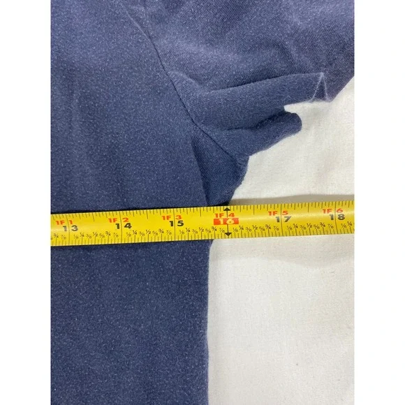 Abercrombie & Fitch Womens Navy Blue A&F Graphic T-Shirt Size L Slim Fit Cotton - Picture 6 of 7